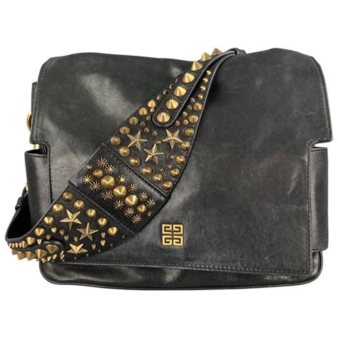 Givenchy Studded Leather Melancholia Shoulder Bag 